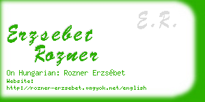 erzsebet rozner business card